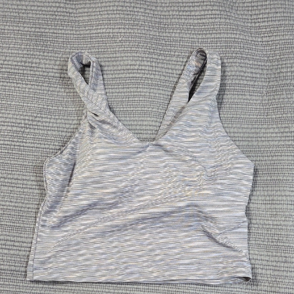 Athleta Workout Sports Bra Compression Tank Top Square V Neck Medium